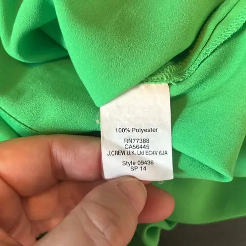 JCrew Factory Short Sleeve Blouse Green Size XS