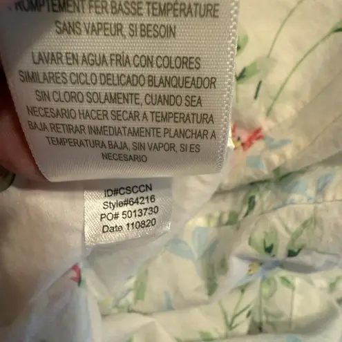 Eileen West Garden Of Dreams Nightgown Medium White Floral Cottagecore Feminine