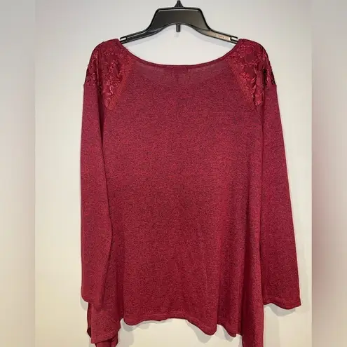 Olivia Sky Long Sleeve Lace Detail Sweater