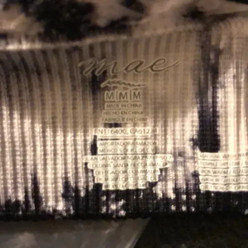 New Mae Women’s Seamless Black Tie Dye Bralette size M Size M