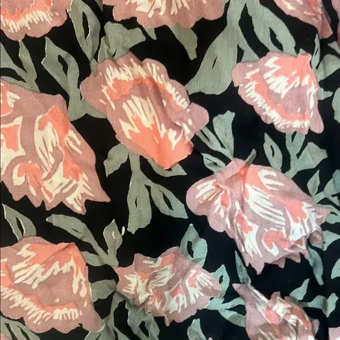 Square Neck Flutter Sleeve Pink and Orange Sundress