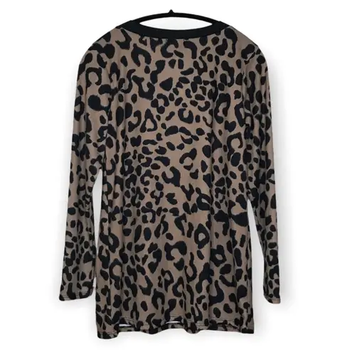 Heimish USA -Leopard Print Tunic/Dress-Long sleeve-NWT.
