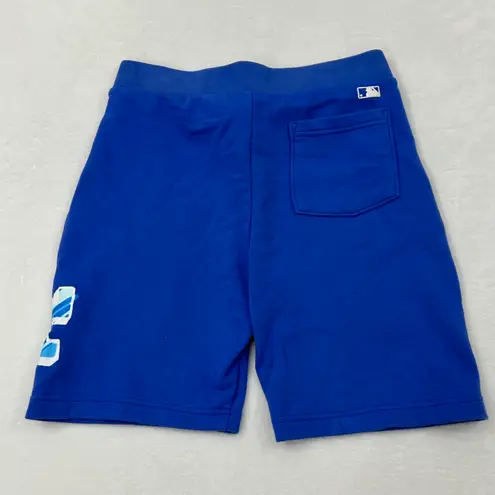 Mlb Vintage Los Angeles LA Dodgers Blue Lounge Sweat Shorts Girls 28 waist size