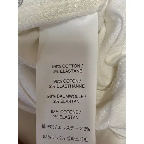 J.Crew Women's White High Waisted Frayed Pencil Mini Denim Jean Skirt Size 28