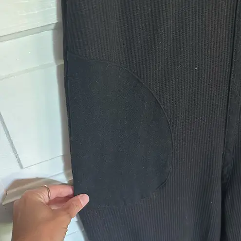 Wiholl Black Waffle Jumpsuit