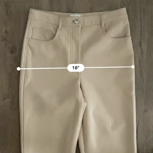 Wilfred Aritzia Melina Vegan Leather Straight Leg Pants