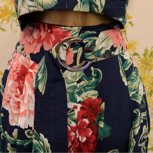 Lulumari Floral print two piece midi skirt size M