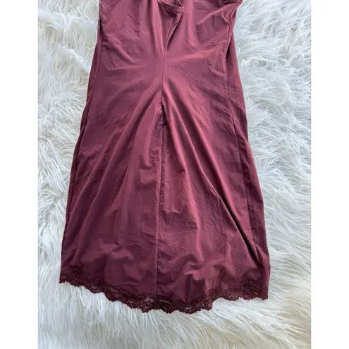 SKIMS Fits Everybody Lace Slip Dress Oxblood Size Large
