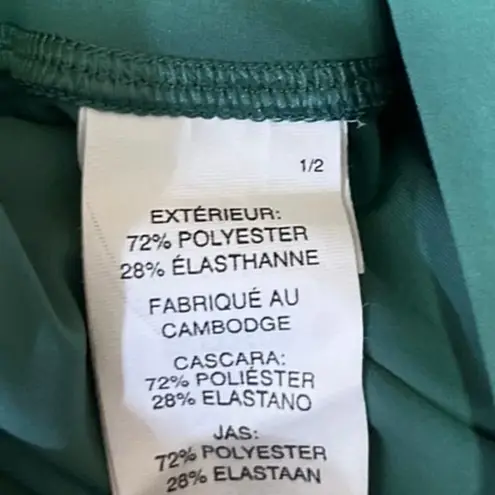 Vuori Daily 7/8 Green Skinny High Waist Drawstring Workout Gym Leggings Pants XS