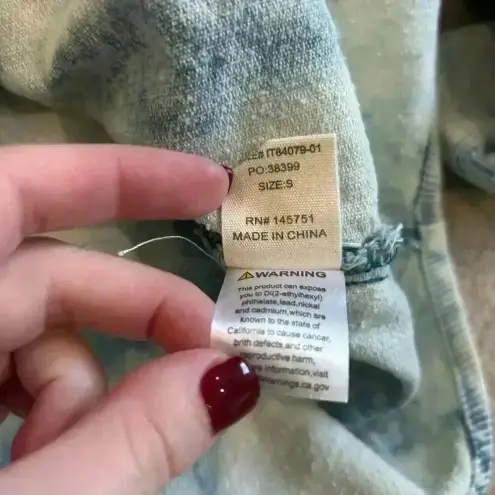 Peach Love California Peach Love Acid Wash Corduroy Shacket Shirt Jacket Cotton Relaxed Fit Size S