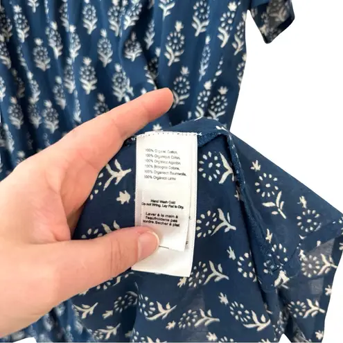 India Collection Emerson Fry XS/S Island Dress 2 Marguerite Blue Organic Cotton
