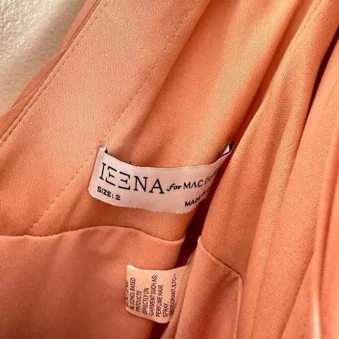 Mac Duggal Tiered Ruffle Chiffon High/Low Gown in Rose Pink Size US 2