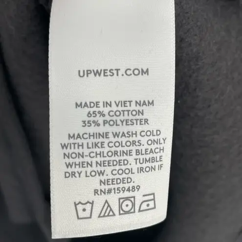 UpWest Womens Dark Grey Long Sleeve 1/4 Zip Sweatshirt Mini Dress Extra Small Gray Size XS