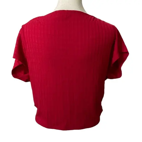 Madison & Berkeley  Women's  Top Size XXL Ribbed Capped Sleeve Shirt. LTOP752