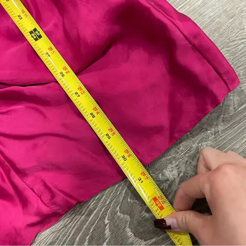 RococoSand Pink Scarlet Gathered Satin Mini Dress NWT