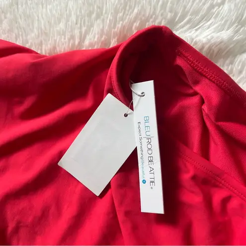 Bleu Rod Beattie BLEU BY ROD BEATTIE Hole In One Lattice Cap Sleeve One Piece Size 8