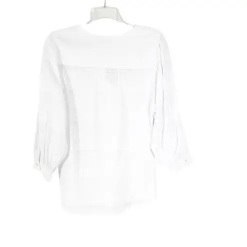 J. McLaughlin NWT  Cotton Estella Blouse White Size S