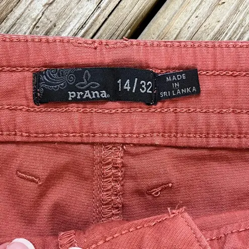 prAna Women's Dark Pink Chino Shorts Size 14/32