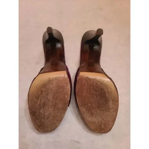 Donald J Pliner Burgundy Croc