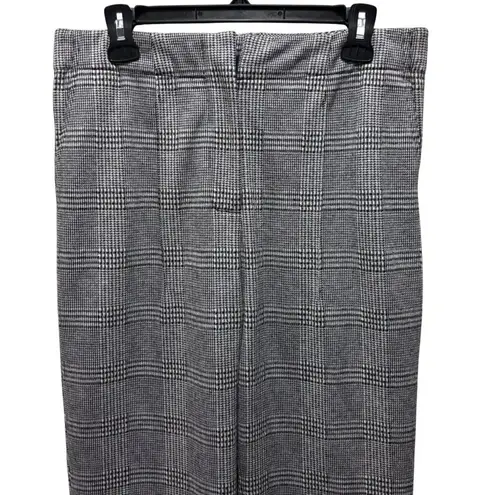 Jason Wu Collective Womens Plaid Trousers Size 12 Black & White