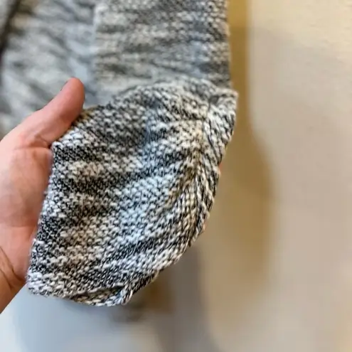 About A Girl Juniors Gray 3/4 Length Ruched Sleeve Button Sweater Cardigan XL