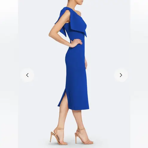 Dress the Population Tiffany One Shoulder Electric Blue Dress XXS 2XS