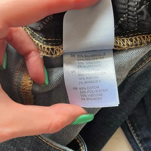 Articles of Society  Dark Wash Distressed Skinny Jeans Size 26