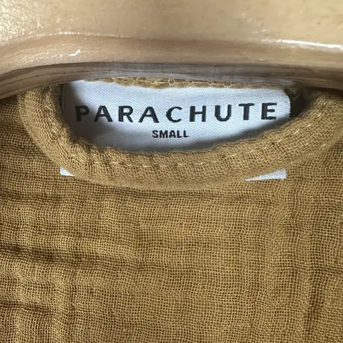 Parachute Womens Small Mustard Yellow Cotton Muslin Gauze Cloud Robe