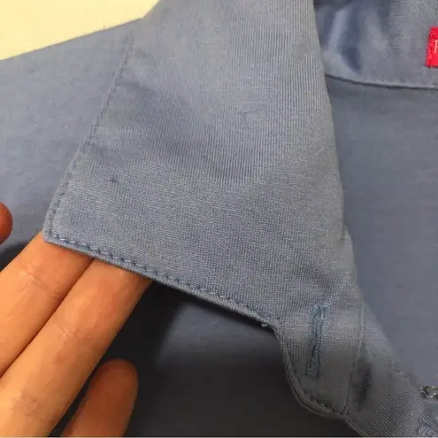 Peter Millar Polo Shirt Golf Blue Yeamans Hall Club Titleist Small