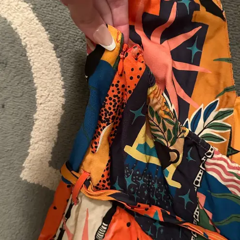 Farm Rio x Anthropologie Halter Jumpsuit, Size Large