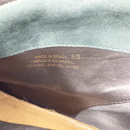 Schuler & Sons Philadelphia Womens Suede Contrast Cuff Leather Black Booties 9B Size 9