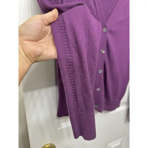 Banana Republic  Silk Cashmere Cardigan Sweater in Purple - Size Small