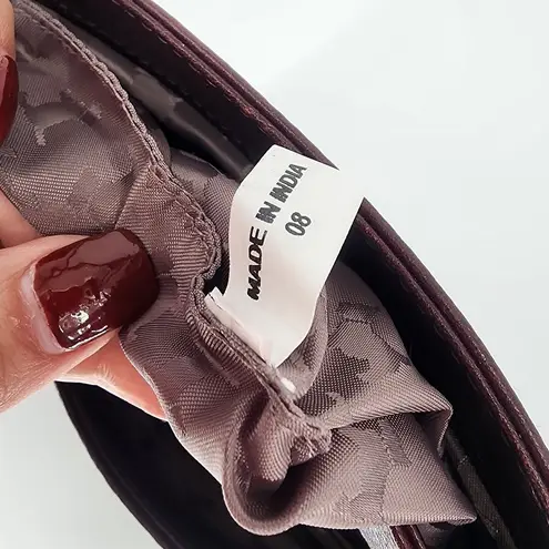 Radley London Dark Brown Pebbled Leather Crossbody Bag