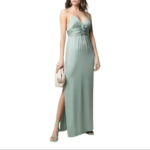 Ba&sh Rixelle Maxi Dress Light Green Large