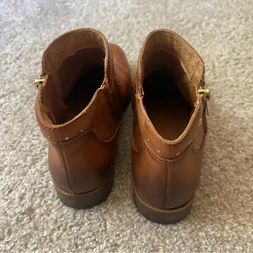 Pikolinos Royal Embellished Premium Leather Ankle Zip Boots Brown Bootie Size 5