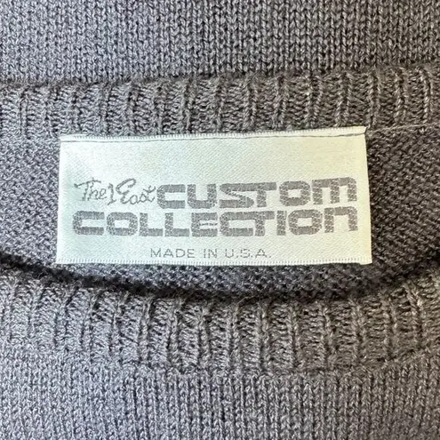 Vintage‎ Colette bow sweater satin bows oversized made in USA Gray Size L