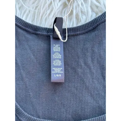 SKIMS Cotton Rib Tank Soot Size Large