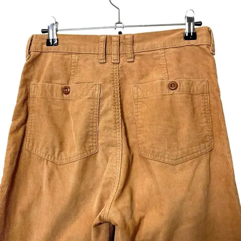 DOEN Maritime Corduroy Pants Women’s Size 25 Organic Cotton Patch Pockets USA Tan