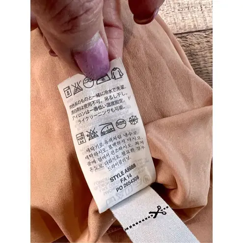 J. Crew A9988 Pleated Lattice Chiffon Lined Skirt Pink Feminine Cottagecore sz 2