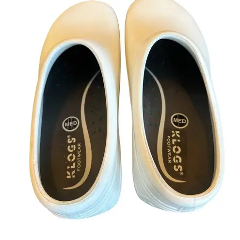 Klogs Footwear Springfield White Tru Comfort Insole Nursing Kitchen Size 10