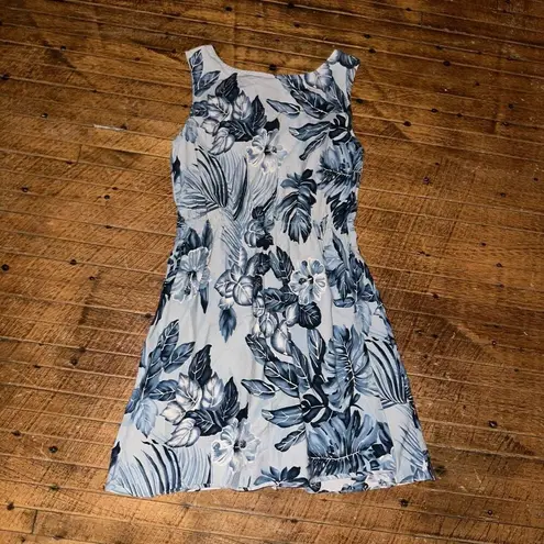 Pam Hara blue tropical coconutgirl M made in Hawaii dress Blue Size M