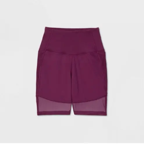 All In Motion NWT  Contour High-Rise Purple 7” Bike Shorts