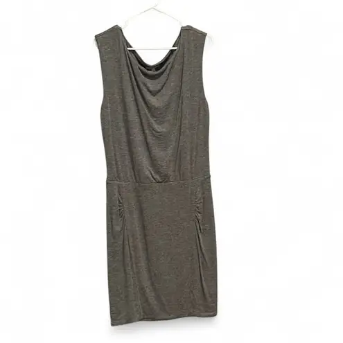 Athleta  nwt Westwood Grey micro Striped Dress M soft stretch
