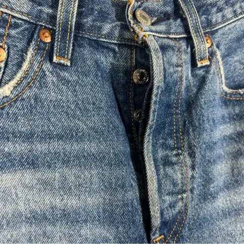 Levi's Levi’s‎ Premium Dark Wash Distressed 501 High Rise Jeans