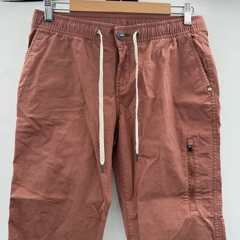 Vuori Ripstop Pant Two Way Organic Stretch Pants in Light Terracotta Sz M