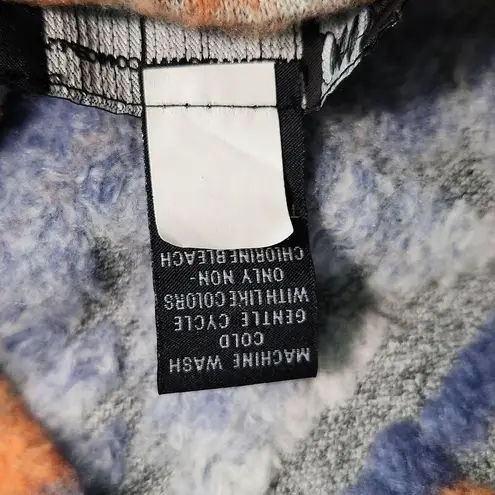 INC International Concepts Gray and Orange Aztec Vest with Fringe Size Medium