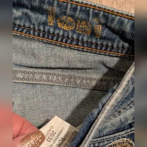 Silver Jeans Toni Womens 26 x 33 Long Tall Ripped Bootcut Flare Boot Leg Stretch