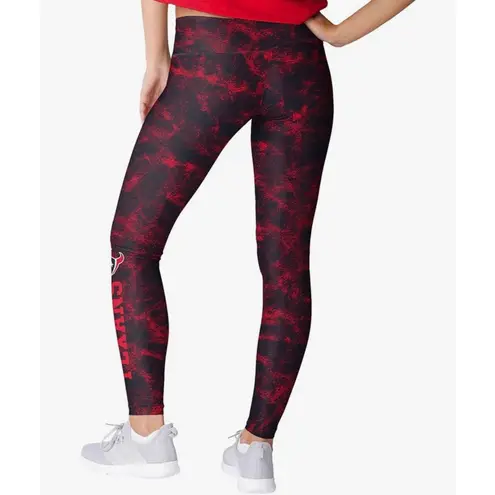 FOCO NFL Houston Texans Team Color Cloud Leggings Size M New With Tags Size M
