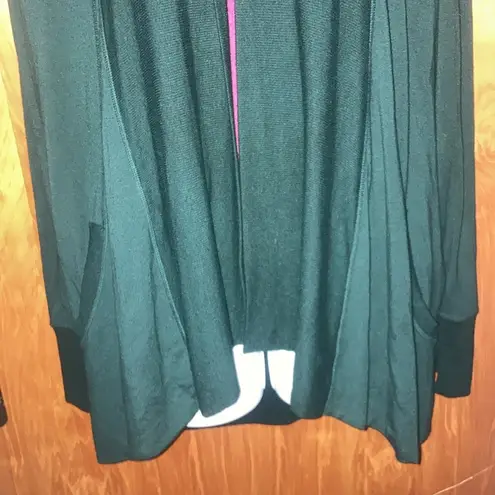 Athleta Dark Green Open Cardian Sweater - Size S