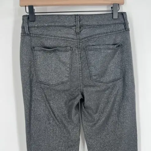 White House | Black Market  Women's Metallic‎ Gold Foil Skinny Ankle Jeans Size 0